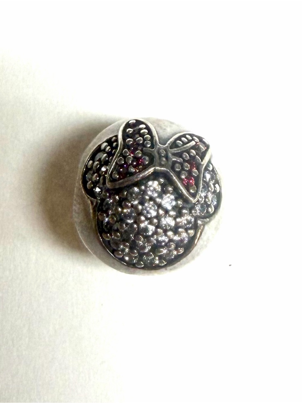 Pandora Sterling Disney Minnie Pave Clip Charm #791450CZ